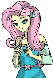 Size: 1024x1492 | Tagged: safe, artist:emeraldblast63, imported from derpibooru, fluttershy, equestria girls, danganronpa, female, simple background, solo, transparent background