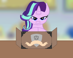 Size: 768x610 | Tagged: safe, artist:royal-pony-palace, imported from derpibooru, starlight glimmer, pony, unicorn, board game, dungeon master, solo