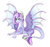 Size: 1306x1234 | Tagged: safe, artist:saphi-boo, imported from derpibooru, oc, oc only, dracony, dragon, hybrid, pony, horn, hybrid wings, interspecies offspring, offspring, parent:spike, parent:twilight sparkle, parents:twispike, simple background, solo, white background, wings