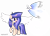 Size: 3727x2708 | Tagged: safe, artist:gloriaartist, artist:starflightsparkleyt, imported from derpibooru, oc, oc only, bird, pony, unicorn, artificial wings, augmented, female, magic, magic wings, mare, offspring, parent:flash sentry, parent:twilight sparkle, parents:flashlight, simple background, transparent background, wings