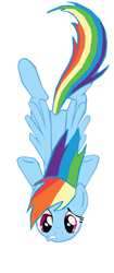 Size: 1280x3043 | Tagged: safe, artist:benpictures1, imported from derpibooru, rainbow dash, pegasus, pony, a dog and pony show, cute, dashabetes, falling, female, inkscape, mare, simple background, solo, vector, white background