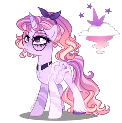 Size: 1600x1604 | Tagged: safe, artist:gihhbloonde, imported from derpibooru, oc, oc only, pony, unicorn, female, magical lesbian spawn, mare, offspring, parent:luster dawn, parent:twilight sparkle, simple background, solo, transparent background
