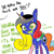 Size: 1024x1024 | Tagged: safe, artist:tjpones, artist:tjpones edits, color edit, edit, imported from derpibooru, princess cadance, queen chrysalis, alicorn, changeling, pony, 1000 hours in ms paint, blatant lies, colored, dialogue, disguise, disguised changeling, donut steel, drool, fake cadance, fake cutie mark, female, high res, implied shining armor, monochrome, neo noir, offscreen character, paper-thin disguise, partial color, seems legit, sharp teeth, simple background, slit eyes, slit pupils, solo, teeth, white background