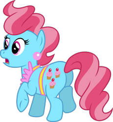 Size: 4000x4324 | Tagged: safe, artist:jeatz-axl, imported from derpibooru, cup cake, earth pony, pony, absurd resolution, butt, female, mare, plot, raised hoof, simple background, solo, transparent background, vector