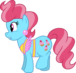 Size: 4165x4000 | Tagged: safe, artist:jeatz-axl, imported from derpibooru, cup cake, earth pony, pony, female, mare, raised hoof, simple background, solo, transparent background, vector