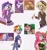 Size: 2407x2582 | Tagged: safe, alternate version, artist:citi, imported from derpibooru, screencap, applejack, pinkie pie, rainbow dash, rarity, human, the cutie re-mark, alternate hairstyle, alternate timeline, apocalypse dash, applecalypsejack, chrysalis resistance timeline, clothes, crystal war timeline, humanized, overalls, rarity the riveter, scene interpretation, screencap reference, torn ear, tribal pie