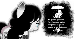 Size: 1023x542 | Tagged: safe, alternate version, artist:amgiwolf, imported from derpibooru, oc, oc only, oc:amgi, earth pony, pony, cloud, crying, duo, earth pony oc, eyes closed, female, mare, rain, sad, silhouette, simple background, transparent background