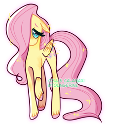Size: 640x699 | Tagged: safe, artist:calamaricollie, imported from derpibooru, fluttershy, pegasus, pony, cute, female, floppy ears, hair over one eye, looking at you, mare, shyabetes, simple background, solo, transparent background, unshorn fetlocks