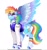 Size: 833x878 | Tagged: safe, artist:aaa-its-spook, imported from derpibooru, rainbow dash, pegasus, pony, alternate hairstyle, backwards cutie mark, bandaid, chest fluff, clothes, female, jacket, jersey, leg warmers, mare, one eye closed, redesign, simple background, solo, unshorn fetlocks, varsity jacket, white background, wink