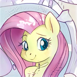 Size: 1024x1024 | Tagged: safe, artist:thisponydoesnotexist, imported from derpibooru, pony, accidentally a canon character, ai content, ai generated, generator:thisponydoesnotexist, neural network, not fluttershy, solo