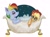 Size: 1181x868 | Tagged: safe, artist:camaleao, imported from derpibooru, applejack, rainbow dash, pony, appledash, bath, bathtub, bubble bath, claw foot bathtub, female, hat, lesbian, plushie, shipping, shower cap, toy