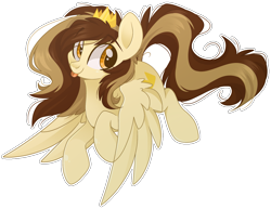 Size: 2159x1668 | Tagged: safe, artist:cinnamontee, imported from derpibooru, oc, oc only, oc:prince whateverer, pegasus, pony, crown, jewelry, male, regalia, simple background, solo, tongue out, transparent background