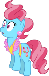 Size: 4000x6198 | Tagged: safe, artist:jeatz-axl, imported from derpibooru, cup cake, earth pony, pony, absurd resolution, female, mare, open mouth, simple background, solo, transparent background, vector