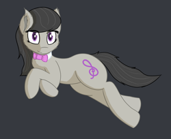 Size: 5658x4615 | Tagged: safe, artist:simplesample, imported from derpibooru, octavia melody, earth pony, pony, absurd resolution, cutie mark, gray background, looking at you, lying down, simple background, solo, thighs