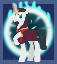 Size: 900x1000 | Tagged: safe, artist:enigmadoodles, imported from derpibooru, chancellor neighsay, pony, magic, solo