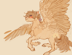 Size: 1649x1262 | Tagged: safe, artist:penrosa, imported from derpibooru, oc, oc only, oc:amber light, pegasus, pony, solo