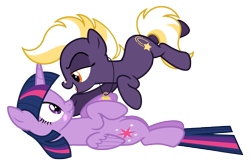 Size: 10151x6581 | Tagged: safe, artist:estories, imported from derpibooru, twilight sparkle, oc, oc:wildheart, alicorn, earth pony, pony, absurd resolution, blushing, christmas ball, duo, duo female, female, mare, open mouth, simple background, transparent background, twilight sparkle (alicorn), vector