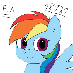 Size: 742x744 | Tagged: safe, artist:fsnyion, imported from derpibooru, rainbow dash, pegasus, pony, solo