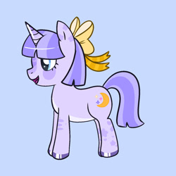 Size: 1280x1280 | Tagged: safe, artist:rabidmomento, imported from derpibooru, oc, oc only, oc:moonlight meadow, pony, unicorn, digital art, original character do not steal, purple, solo