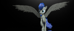 Size: 3440x1440 | Tagged: safe, artist:thelunagames, imported from derpibooru, oc, oc only, oc:hooves-art, pegasus, pony, 3d, cinema4d, solo