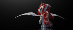 Size: 3440x1440 | Tagged: safe, artist:thelunagames, imported from derpibooru, oc, oc only, oc:lovers, alicorn, pony, 3d, cinema4d, solo