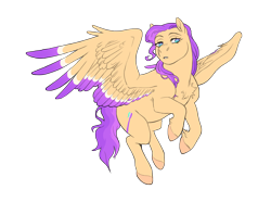 Size: 2012x1500 | Tagged: safe, artist:celeriven, imported from derpibooru, oc, oc only, oc:bright smiles, pegasus, pony, colored wings, female, mare, multicolored wings, simple background, solo, transparent background, wings