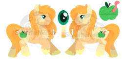 Size: 1280x617 | Tagged: safe, artist:witchspeils, imported from derpibooru, oc, oc only, earth pony, pony, cutie mark, freckles, male, obtrusive watermark, offspring, parent:big macintosh, parent:fluttershy, parents:fluttermac, reference sheet, simple background, solo, stallion, transparent background, unshorn fetlocks, watermark