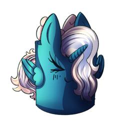 Size: 894x894 | Tagged: safe, artist:dragiani, imported from derpibooru, oc, oc only, oc:fleurbelle, alicorn, :3, alicorn oc, bow, eyes closed, female, hair bow, horn, mare, simple background, solo, transparent background, wings