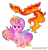 Size: 1628x1704 | Tagged: safe, artist:gloriaartist, artist:starflightsparkleyt, imported from derpibooru, oc, oc only, alicorn, phoenix, pony, female, magic, mare, solo