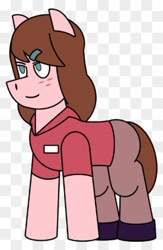 Size: 300x459 | Tagged: safe, artist:combatkaiser, imported from derpibooru, earth pony, pony, alpha channel, fake transparency, jane (steven universe), ponified, solo, steven universe