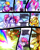 Size: 2400x3000 | Tagged: safe, artist:keytee-chan, imported from derpibooru, applejack, pinkie pie, rainbow dash, oc, oc:rainbow cupcake, earth pony, pegasus, comic:the great big fusion 1 remake, fusion, fusion:rainbow cupcake, tomboy taming