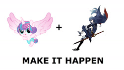 Size: 1280x720 | Tagged: safe, imported from derpibooru, princess flurry heart, exploitable meme, fire emblem, fire emblem awakening, fire emblem: awakening, lucina, make it happen, meme