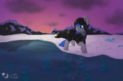 Size: 1600x1062 | Tagged: safe, artist:cyanmoonlightart, imported from derpibooru, oc, oc only, oc:cyan moonlight, pony, background, digital art, painting, solo