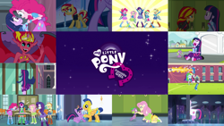 Size: 1964x1105 | Tagged: safe, edit, edited screencap, editor:quoterific, imported from derpibooru, screencap, applejack, flash sentry, fluttershy, pinkie pie, rainbow dash, rarity, spike, sunset shimmer, twilight sparkle, alicorn, dog, human, pegasus, pony, unicorn, equestria girls, equestria girls (movie), angry, applejack's hat, armor, backpack, bag, big crown thingy, boots, butt, canterlot high, clothes, cowboy hat, crown, duo, duo female, element of magic, eyes closed, faceplant, female, football, friendshipping, hat, hoof shoes, humane five, jewelry, kick, male, nose in the air, open mouth, plot, regalia, saddle bag, shoes, sitting, soccer ball (object), solo, spike the dog, sunset satan, twilight sparkle (alicorn), walking
