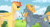 Size: 1280x692 | Tagged: safe, artist:itstechtock, imported from derpibooru, oc, oc only, oc:autumn storm, oc:solar flare, pegasus, pony, female, mare, offspring, parent:rainbow dash, parent:thunderlane, parents:thunderdash, sunglasses