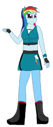 Size: 756x1806 | Tagged: safe, artist:mlp-headstrong, imported from derpibooru, rainbow dash, equestria girls, martial arts kids, martial arts kids outfits