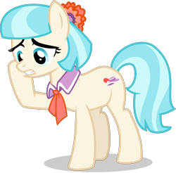 Size: 9158x9015 | Tagged: safe, artist:thatusualguy06, imported from derpibooru, coco pommel, earth pony, pony, made in manehattan, .svg available, absurd resolution, female, mare, show accurate, simple background, solo, svg, transparent background, vector, worried