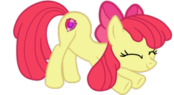 Size: 1224x669 | Tagged: safe, artist:gmaplay, imported from derpibooru, apple bloom, earth pony, pony, ass up, face down ass up, older, older apple bloom, simple background, solo, stretching, transparent background