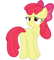 Size: 2665x2965 | Tagged: safe, artist:gmaplay, imported from derpibooru, apple bloom, earth pony, pony, bloom butt, butt, looking back, older, older apple bloom, plot, simple background, solo, transparent background