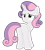 Size: 2665x2965 | Tagged: safe, alternate version, artist:gmaplay, imported from derpibooru, sweetie belle, pony, unicorn, alternate character, butt, older, older sweetie belle, plot, simple background, solo, sweetie butt, transparent background