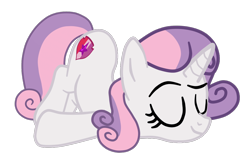 Size: 1106x685 | Tagged: safe, artist:gmaplay, imported from derpibooru, sweetie belle, pony, unicorn, ass, ass up, butt, face down ass up, mimir, older, older sweetie belle, plot, simple background, sleeping, solo, sweetie butt, transparent background