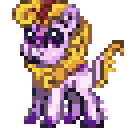 Size: 128x128 | Tagged: safe, artist:avui, imported from derpibooru, oc, oc only, oc:steve, kirin, animated, avatar, pixel art, simple background, solo, transparent background