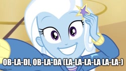 Size: 667x374 | Tagged: safe, imported from derpibooru, trixie, do it for the ponygram!, equestria girls, equestria girls series, spoiler:eqg series (season 2), caption, image macro, imgflip, song reference, text, the beatles