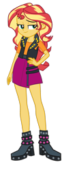 Size: 731x2019 | Tagged: safe, artist:gmaplay, imported from derpibooru, sunset shimmer, equestria girls, simple background, solo, transparent background