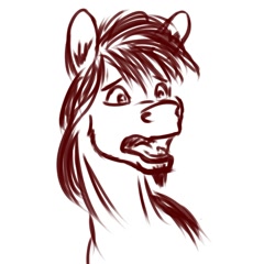 Size: 1026x983 | Tagged: safe, artist:fynjy-87, imported from derpibooru, bust, male, portrait, sketch, stallion