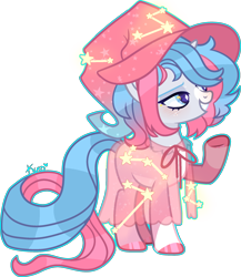 Size: 2131x2452 | Tagged: safe, artist:kurosawakuro, imported from derpibooru, oc, oc only, pony, unicorn, base used, clothes, female, hat, mare, raincoat, see-through, simple background, solo, transparent background, witch hat