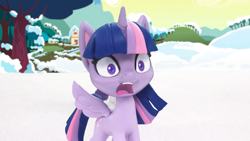 Size: 1920x1080 | Tagged: safe, imported from derpibooru, screencap, twilight sparkle, alicorn, pony, my little pony: pony life, my little pony: stop motion short, snowball fight (short), g4.5, pony life, solo, stop motion, twilight sparkle (alicorn)