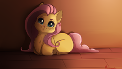 Size: 3556x2020 | Tagged: safe, artist:miokomata, imported from derpibooru, fluttershy, cat, :3, catified, catloaf, cute, cute little fangs, fangs, fluttercat, freckles, freckleshy, looking at you, miokomata is trying to murder us, ponyloaf, shyabetes, solo, species swap