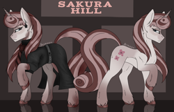 Size: 4096x2660 | Tagged: source needed, useless source url, safe, artist:besomb1tch, imported from derpibooru, oc, oc only, pony, unicorn, fallout equestria, concept art, cutie mark, female, foe, reference sheet, solo
