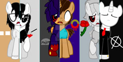 Size: 1024x522 | Tagged: safe, artist:candysugarskullgirl9, imported from derpibooru, earth pony, pegasus, pony, unicorn, magical mystery cure, base used, ben drowned, blank eyes, creepypasta, herobrine, jane the killer, jeff the killer, meme, minecraft, no eyes, open mouth, pinpoint eyes, ponified, slenderman, sonic the hedgehog, sonic the hedgehog (series), sonic.exe, the legend of zelda, the legend of zelda: majora's mask, what my cutie mark is telling me